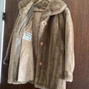 Two excellent Faux Mink LADIES JACKET / COAT. SIZE 10
